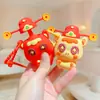 Chaveiro Squishy Criativo Desenho Animado Pônei Chapéu Deus da Riqueza Pingente de Bolsa para Casal Chaveiro de Carro Presente Venda por Atacado