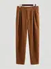 Pantalones Casuales de Pana Estilo Old Money para Hombre, Pantalones de Negocios Holgados de Pierna Recta, Elegantes Pantalones de Traje Holgados de Corte Slim para Hombre