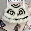 Gorro de Invierno para Niños Felpa León Despertar Gorro Tejido de Pescador Cálido Versátil Cabeza Grande Piel de Conejo Cara Linda Moda