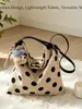 Bolso Tote de Lunares Nuevo 2026 para Mujer, Bolso de Hombro de Gran Capacidad para Viajes Diarios, Bolso de Mano Versátil de Moda de Nicho