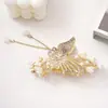 Colección de Pasadores de Mariposa de Aleación, Pinzas de Mariposa Medianas con Perlas y Pedrería, Pinzas de Tiburón, Pinzas para el Cabello de Alta Gama, Accesorios para el Cabello al por Mayor