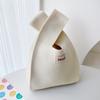 Bolsa Chaleco de Moda, Bolso de Punto Casual, Bolso de Mano, Bolso de Mano Estilo Lujo Accesible de Color Contrastante Coreano, Procesamiento y Personalización