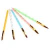 Pincel de unha transfronteiriço 5 conjuntos de espiral acrílico imitação de pelo de mink caneta de cristal caneta para unha pintada