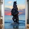 Pintura Decorativa Moderna Simple para Pasillo Caballo Sala de Estar Sofá Pintura Colgante Pasillo Pasillo Lujo Ligero Pintura Grande de Piso 3201