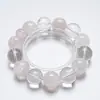 Profundamente Escondido e Voando Lentamente Pulseira de Cristal Branco de Alta Qualidade Natural para Mulheres, Versátil Pulseira de Moda Floco de Neve Fantasma Atacado