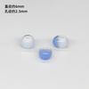 Cuentas redondas de cerámica de 6 mm, cuentas de hielo con forma de gota de agua y grietas, accesorios de joyería para bricolaje, cuentas sueltas, pulseras y collares, paquete de material con cuentas de cola.