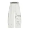 Jia Yi Ku 2026 Nuevos Pantalones Deportivos Retro Americanos con Pedrería para Hombres y Mujeres, Pantalones Anchos Sueltos tipo Street Dance