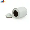 Caja Pequeña Redonda de Hojalata Metálica para Té, Almacenamiento y Empaque de Regalos, Lata de Aluminio, Caja para Empaque de Velas de Aromaterapia