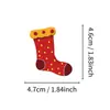 50 Adesivos de Bolo de Natal de Compra Direta Transfronteiriça Apresentando o Papai Noel, Decorações de Casa de Biscoito em Desenho Animado, Adesivos para Copo Térmico e Veículo Elétrico