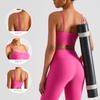 Huanpan Apparel Sujetador Deportivo para Mujer con Sensación Casi Nula, Absorción de Impactos, Anti-Caída, Cuello en U, Alta Elasticidad, Correa Trasera Hermosa, para Yoga