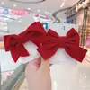 Atacado de Fábrica Grande Tiara de Laço Vermelho Presilha de Cabelo Infantil Celebridade da Internet Novo Presilha de Cabeça de Veludo Acessórios de Cabelo