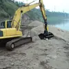 Caçamba concha para escavadeira para dragagem de rios, carregamento e descarregamento de material de areia e cascalho, garra rotativa de 360 graus, caçamba concha rotativa hidráulica