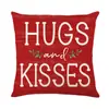 Almofada popular para o Dia dos Namorados com estampa de letras, capa de almofada com tema de amor, almofada de cabeceira, almofada decorativa para um ambiente festivo.