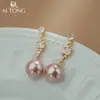 Aitong Jewelry Design Es Lujo Accesible y de Alta Gama. Los Pendientes Son Brillantes y Elegantes. Pendientes de Nicho. Aretes de Perlas con Borlas