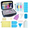 Herramientas de Pintura de Diamantes Nuevo Amazon Multifuncional 60 Botellas Paquete Combinado Caja de Almacenamiento Bolsa de Almacenamiento Portátil para Diamantes