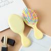 Pente com Cabo Portátil Coração Girly Pente de Massagem Pente Fofo de Desenho Animado Infantil Almofada de Ar Pente com Bolsa de Ar