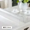 Amazon Tapete de Mesa Transparente Primeira Geração Toalha de Mesa de Vidro Macio Fosco Doméstica Impermeável Anti-Óleo de Pimenta Placa de Cristal de PVC