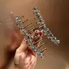Pinza de Agarre Pesada con Perlas de Cristal de Alta Calidad para el Cabello de Mujer 2025 Nuevo Pinza de Tiburón Grande para la Parte Posterior de la Cabeza