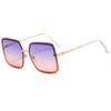 Nueva Caja de Metal Color Pintura Moda para Mujer Gafas de Sol Ins Transfronterizas Impresionantes Show Disparo Callejero Gafas de Sol Tendencia