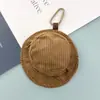 Bolsa Pequeña Dopamina para Guardar Monedas Gorro de Cubo de Pana Estilo Estuche para Auriculares Llavero Colgante Accesorio