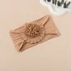 Diadema para Bebé Transfronteriza, Diadema Elástica de Flor para Recién Nacido, Diadema de Girasol Artificial Estéreo para Protección de la Fontanela del Bebé