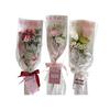 520 Flor de Rosa Bolsa Individual Transparente de PVC Empaque de Ramo Material para Manualidades Floristería Floral Bolsa de Empaque para Flores Venta al por Mayor