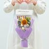 Ramo del Día del Maestro Pequeño Regalo Flor Eterna Girasol Terminado Ramo Hecho a Mano Flor Pequeño Regalo para Maestro de Jardín de Niños
