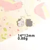 Pendente de Liga de Menina Desenho Animado Pingando Óleo Acessórios para Joias DIY Pulseira Colar Brinco Material de Pingente Atacado 14m