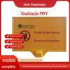 Sinal de aviso de plástico reforçado com fibra de vidro Instalações de energia Cabo Ferroviário Oleoduto e gasoduto Sinal composto Resistência às intempéries enterrada