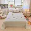 Juego de colcha de tres piezas de algodón 100% de alta calidad, apto para todas las estaciones, sábana de tatami 100% algodón puro, opciones de colchón fino y grueso