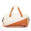 Nueva bolsa deportiva y de fitness, elegante bolsa de viaje con estampado de logo, separación de seco y húmedo, bolsa cruzada de gran capacidad para yoga y natación