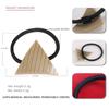 Placa de acetato acrílico simple triángulo geométrico cuerda para el cabello cuerda para el cabello elegante banda para el cabello para cola de caballo goma para el cabello