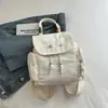 Mochila de mujer de moda y tendencia estilo fresco 2026 otoño nueva bolso de mano moderno y elegante mochila pequeña para el trabajo