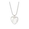 Colar Coração Grande de Metal Feminino Longo Doce e Cool Estilo Sexy Nicho Simples Empilhado Estéreo Colar Coração Pêssego Joia
