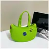 Bolsa Banana Bordada em Desenho Animado, Bolsa de Lona Fofa e Divertida, Bolsa de Mão Conveniente para Trabalhadores de Escritório, Bolsa de Mão para Mães Usarem ao Sair