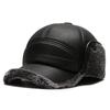 Veludo Ártico inverno de meia-idade e pai idoso Lei Feng chapéu masculino Inverno protetor auricular quente homem velho pico chapéu de inverno