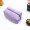 Oferta especial transfronteriza, nuevo estuche de peluche con forma de macarrón, neceser de colores caramelo, portátil, bonito y dulce.