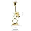 Fábrica por atacado cross-border europeu anel romântico de ouro Candlestick festa mesa de casamento Candlestick ornamentos adereços