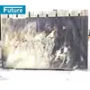 Aura Púrpura del Este Mesa de Mármol Natural Mesa Isla Montaña y Río Púrpura Mesa de Comedor Mesa de Piedra de Lujo Panel de Pared de Fondo