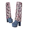 Zapatos Cómodos de Tacón Grueso para Mujer Talla 35-43 para Otoño e Invierno, Botas Altas de Punta Redonda para Mujer, Plataforma Impermeable, Tacones Súper Altos, Botas para Mujer Talla Grande