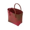 Xipu - Bolsa de regalo de plástico tejida a mano, bolso decorativo DIY para viajes, bolsa de plástico tejida a juego, bolsa de playa tejida a plástico