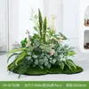 Plantas Artificiais de Flores Hy-Af7 para Decoração Suave, Plantas Verdes Falsas Populares para Paisagismo Interno e Externo, Decoração de Vitrine