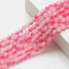 Douyin Duas Cores Imitação Jade Branco Vidro Contas Redondas Contas Soltas diy Acessórios Material para Contas Pulseira Colar Brincos
