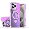 Funda de Teléfono al por Mayor para iPhone18Pro con Botones Metálicos, Soporte Camaleón Brillante y Función de Cambio de Color para la Serie iPhone