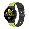 Adecuado para Samsung/Huawei Watch Watch con Garmin Xiaomi Correa de Goma de Patrón Vertical Bicolor