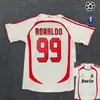 0607 retro AC Milán No. 22 Kaka camiseta de visitante Liga de Campeones Pirlo AC camiseta de fútbol de manga corta venta al por mayor transfronteriza