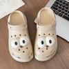 Zuecos de Playa para Mujer para Exterior Simples Antideslizantes de Suela Gruesa con Puntera Sandalias Simples de Moda Zapatillas de Verano al por Mayor