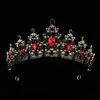 Tocado de Corona de Princesa de Cristal para Mujer, Estilo de Alta Gama, Diadema de Corona Nupcial para 18 Cumpleaños
