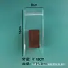 Bolsas Sellables Magnéticas para Nevera Culturales y Creativas, Bolsas Transparentes de PVC con Agujero para Colgar Auto-Sellables, Bolsas Sellables Colgables de Souvenir, Empaque para Joyería