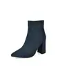 Botines cruzados de otoño e invierno para mujer con suela de goma, punta fina, antideslizantes, ligeros, cremallera lateral, tacón ultra alto, botas Martin de color liso versátiles